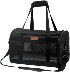 img 4 attached to 🐾 Akinerri Pet Carriers - Approved, Collapsible, Soft-Sided Travel Carrier for Dogs and Cats, Cat Carrier for Small-Medium Cats