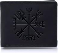 genuine crazy horse leather wallet logo