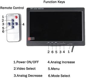 img 1 attached to 📺 Падарси 7-Дюймовый LED Подсветка TFT ЖК-монитор: Идеально подходит для камер заднего вида, DVD, видеонаблюдения, СТБ, спутникового приемника и видеооборудования.