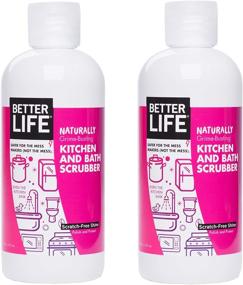 img 4 attached to Better Life Natural Kitchen and Bath Scrubber (2-Pack), 16 Ounces - SEO-Optimized Product Name (24434)