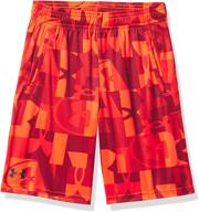 👖 enhanced performance: under armour boys' renegade 3.0 printed shorts logo