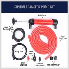 img 2 attached to 🔥 Efficient Multi-Use Siphon Fuel Transfer Pump Kit for Gas, Oil, and Liquids by HORUSDY