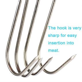 img 1 attached to RJWKAZ S Hooks Stainless Poultry Butcher