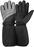 🧤 igloos boys nylon elbow length ski gloves: superior protection for snowy adventures logo