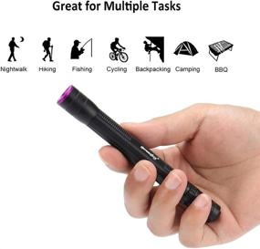 img 2 attached to Tileon UV Black Light Flashlight: Zoomable Pen Lights - Pet Urine, Hotel Inspection, Dry Stain Detection (2 Pack)