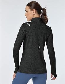 img 2 attached to Women's Workout Long Sleeve Shirts 3 Pack - Yoga Running Tops with Thumb Holes and Pocket