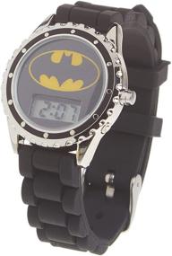 img 4 attached to ⌚ DC Comics Boys' Quartz Rubber Strap Black Casual Watch - Model BAT4045: Stylish & Durable Timepiece"