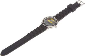 img 2 attached to ⌚ DC Comics Boys' Quartz Rubber Strap Black Casual Watch - Model BAT4045: Stylish & Durable Timepiece"