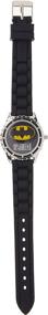 img 1 attached to ⌚ DC Comics Boys' Quartz Rubber Strap Black Casual Watch - Model BAT4045: Stylish & Durable Timepiece"