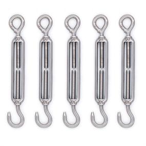 img 4 attached to Mecollection Stainless Steel Turnbuckle RopeTension