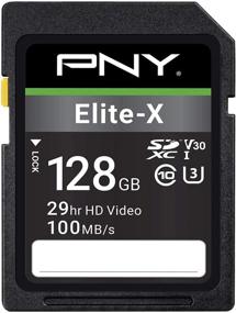 img 4 attached to 💾 High-speed PNY 128GB Elite-X Class 10 U3 V30 SDXC Flash Memory Card - Boost Your Storage Capacity!