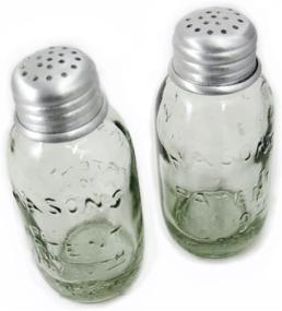 img 1 attached to 🧂 Convenient Mason's Jars Box Salt and Pepper Caddy - Organize Your Seasonings with Style!