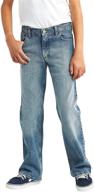 👖 optimized search: boys' boot cut jeans by wrangler authentics logo