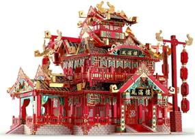 img 4 attached to Piececool Kits Reataurant Puzzle Traditional Architecture Puzzle Great