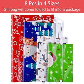 img 2 attached to 🎁 MIAHART Christmas Drawstring Wrapping Assorted: Festive and Easy-to-Use Gift Packaging