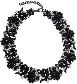 img 2 attached to Mozhuo Crystal Statement Necklace Fashion