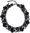 mozhuo crystal statement necklace fashion logo