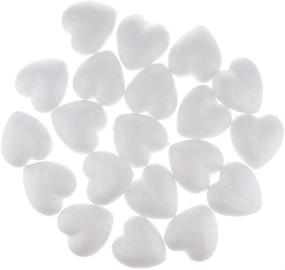 img 3 attached to 💖 20pcs Heart Shape Polystyrene Foam Balls Styrofoam Blocks: Ideal for Sculpture, Modeling, Crafts, DIY Projects, and Xmas Painting Ornaments