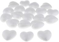 💖 20pcs heart shape polystyrene foam balls styrofoam blocks: ideal for sculpture, modeling, crafts, diy projects, and xmas painting ornaments logo