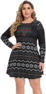 🎄 hde women's christmas sweater sleeve dress: festive & stylish women's clothing logo