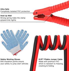 img 3 attached to 🚗 Complete Car Roadside Emergency Kit: Jumper Cables, First Aid, Tow Rope & More!