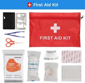 img 2 attached to 🚗 Complete Car Roadside Emergency Kit: Jumper Cables, First Aid, Tow Rope & More!