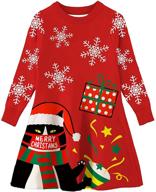 funnycokid toddler christmas 🎄 sweaters: adorable reindeer girls' clothing collection logo