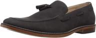 madden m grain loafer black suede logo