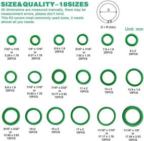 img 3 attached to 🔧 High-performance PANGOLIN 270 Piece O-Ring Assortment Kit for A/C Automotive, Mechanic, and Home Repairs - Professional Grade Rubber O-Rings - Grommets included - Heavy Duty Tools - 18 Sizes/Case