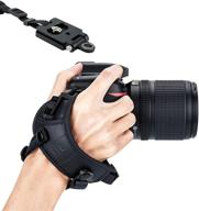 📷 jjc hs-pro1m dslr hand grip strap with qr arca type plate for canon 5d ii iii id 6d ii 7d ii 80d, nikon d850 d810 d800 d750 d700 d5 d4s d4 d7500 d3500, sony a99 ii a77 ii a58 logo