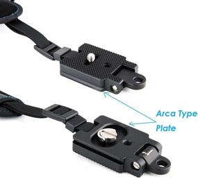 img 3 attached to 📷 JJC HS-PRO1M DSLR Hand Grip Strap with QR Arca Type Plate for Canon 5D II III ID 6D II 7D II 80D, Nikon D850 D810 D800 D750 D700 D5 D4s D4 D7500 D3500, Sony a99 II a77 II a58