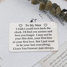 img 1 attached to 💌 Express Your Love: Wallet Insert Card for Husband and Boyfriend