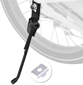 img 4 attached to 🚲 Premium 16" Bike Kickstand with Pad for Kids' Bikes: Perfect Replacement for Rear Wheel Training Wheels