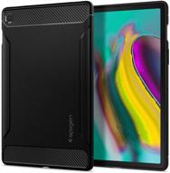 📱 spigen rugged armor case for galaxy tab s5e (2019) - matte black logo