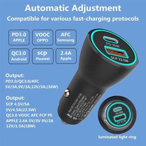 img 1 attached to 🔌 LZSTUS Fast Magnetic Wireless Car Charger Compatible with iPhone 12/13/MINI/Pro/Pro Max - 15W Qi USB Charger