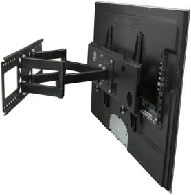 img 1 attached to 📺 Mount-It! Full Motion TV Wall Mount Bracket for 32-65 Inch Screens, VESA Compatible up to 600x400, Dual Arm Extension up to 18 Inches, 165 Lbs Load Capacity