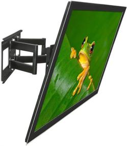 img 3 attached to 📺 Mount-It! Full Motion TV Wall Mount Bracket for 32-65 Inch Screens, VESA Compatible up to 600x400, Dual Arm Extension up to 18 Inches, 165 Lbs Load Capacity