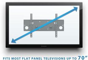 img 2 attached to 📺 Mount-It! Full Motion TV Wall Mount Bracket for 32-65 Inch Screens, VESA Compatible up to 600x400, Dual Arm Extension up to 18 Inches, 165 Lbs Load Capacity