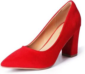 img 4 attached to 👠 Step into Sophistication: Heel World Women's Pointed Pumps