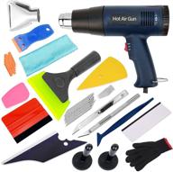 complete car paint protection vinyl film tool kit | includes heat 🚗 gun, squeegee, scraper, utility knife, edge trimming tool, and glass wiper by cartints logo