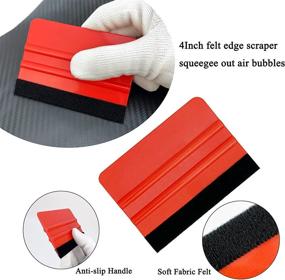 img 2 attached to Complete Car Paint Protection Vinyl Film Tool Kit | Includes Heat 🚗 Gun, Squeegee, Scraper, Utility Knife, Edge Trimming Tool, and Glass Wiper by CARTINTS