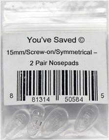 img 3 attached to 👃 Silicon Screw-On Nose Pads - 2 Pairs, 15mm