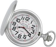 🕰️ gwc15044s gotham silver tone polished railroad watch logo