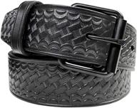 🧳 versatile leather basketweave men's accessories: utility uniform roller logo