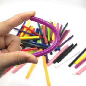 img 1 attached to 🌈 Colored Hot Melt Glue Sealing Sticks: 75 PCS, 15 Colors, 10 cm Length, 7mm Diameter