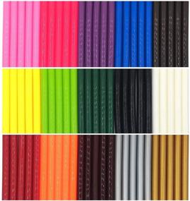 img 4 attached to 🌈 Colored Hot Melt Glue Sealing Sticks: 75 PCS, 15 Colors, 10 cm Length, 7mm Diameter