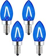 💡 opalray industrial electrical dimmable candelabra led bulb - incandescent equivalent for lighting components logo