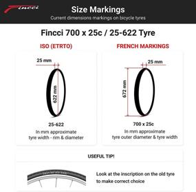 img 2 attached to High-Performance Fincci 700 x 25c Foldable Tires for Road Racing Bike - Pack of 2