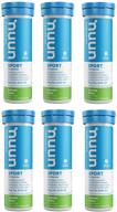 stay hydrated with nuun active: lemon+lime electrolyte 💧 enhanced drink tablets - 6 packs x 10 tablets logo