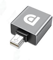 адаптер mini displayport на displayport dp1.4 8k@60hz - высокоскоростной адаптер dp mini-мужской на dp-женский разъем, идеально подходит для ноутбуков, пк, телевизоров и игровых мониторов. логотип